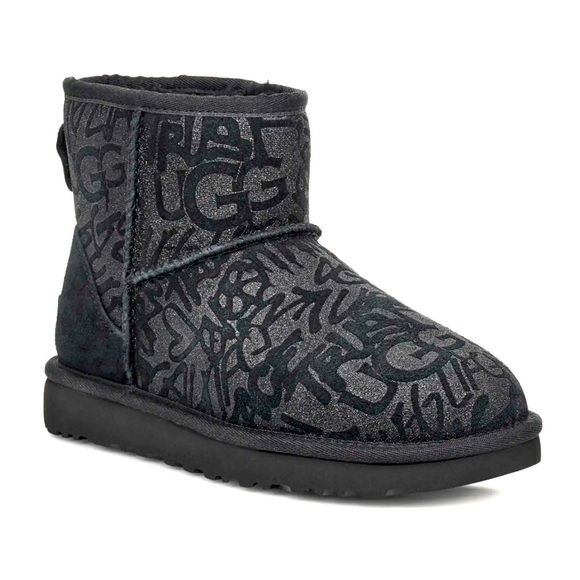 Classic Mini Sparkle Graffiti Boots - Picture 1 of 7